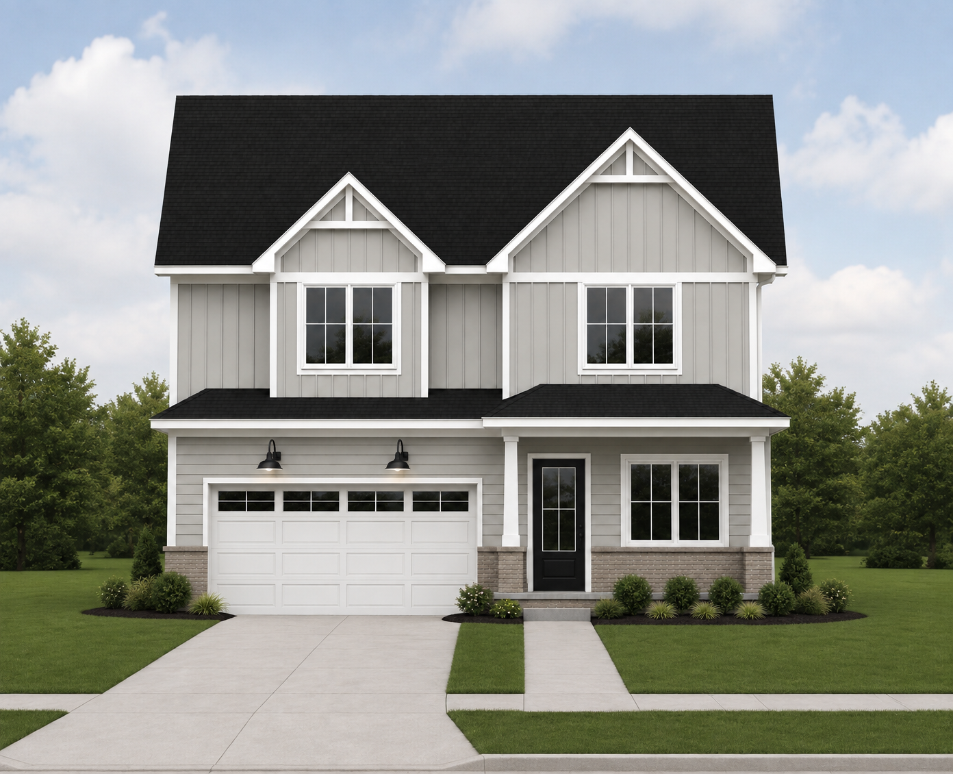Modern Farmhouse elevation at 735 Renshaw Avenue